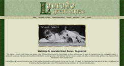 Desktop Screenshot of lauradogreatdanes.com